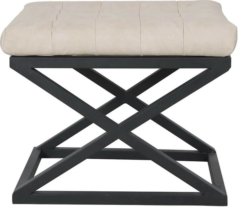 Puf Atelier del Sofa, kapraz, e zezë dhe e bardhë