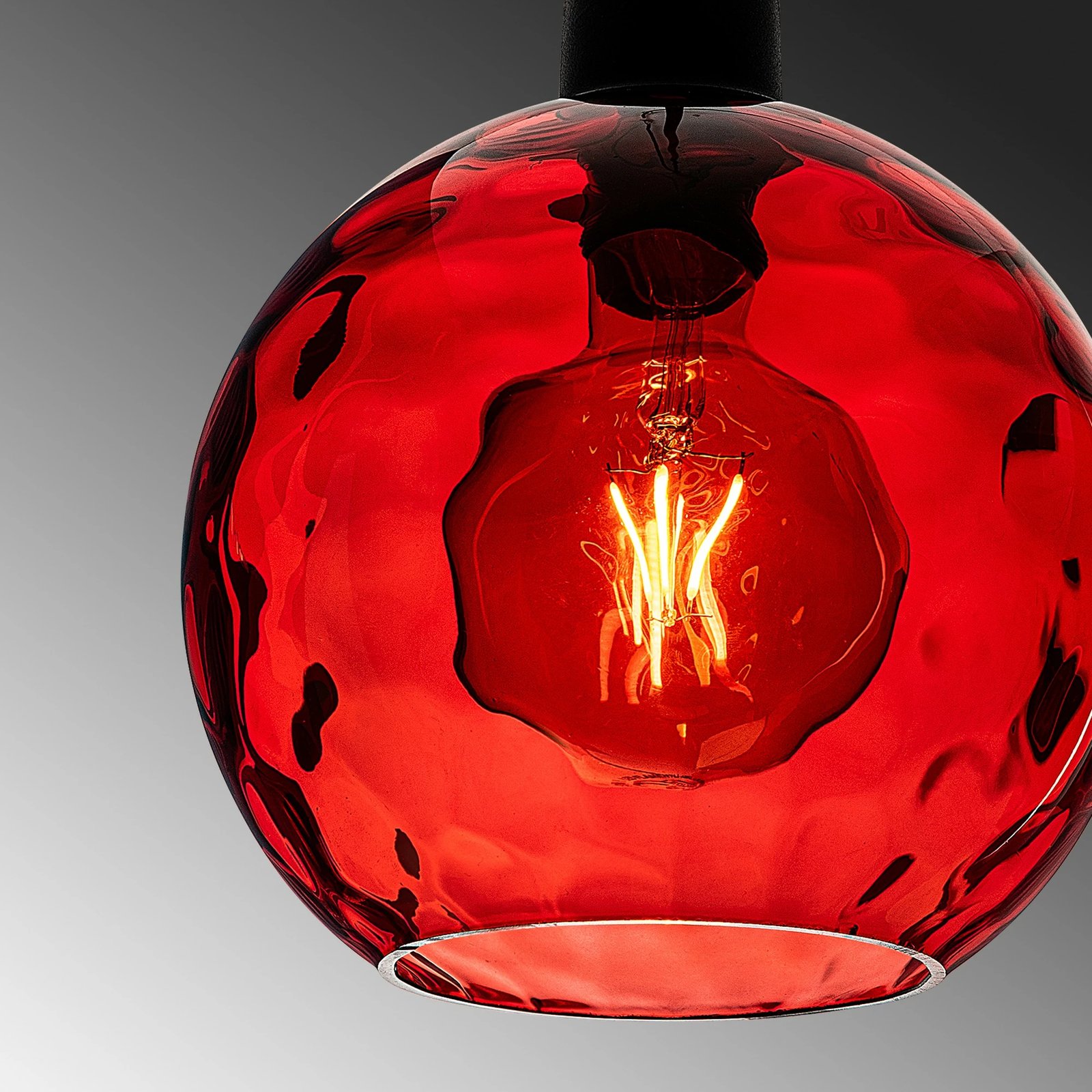 Llambë tavani Opviq Benek, metal i kuq, 20-14301
