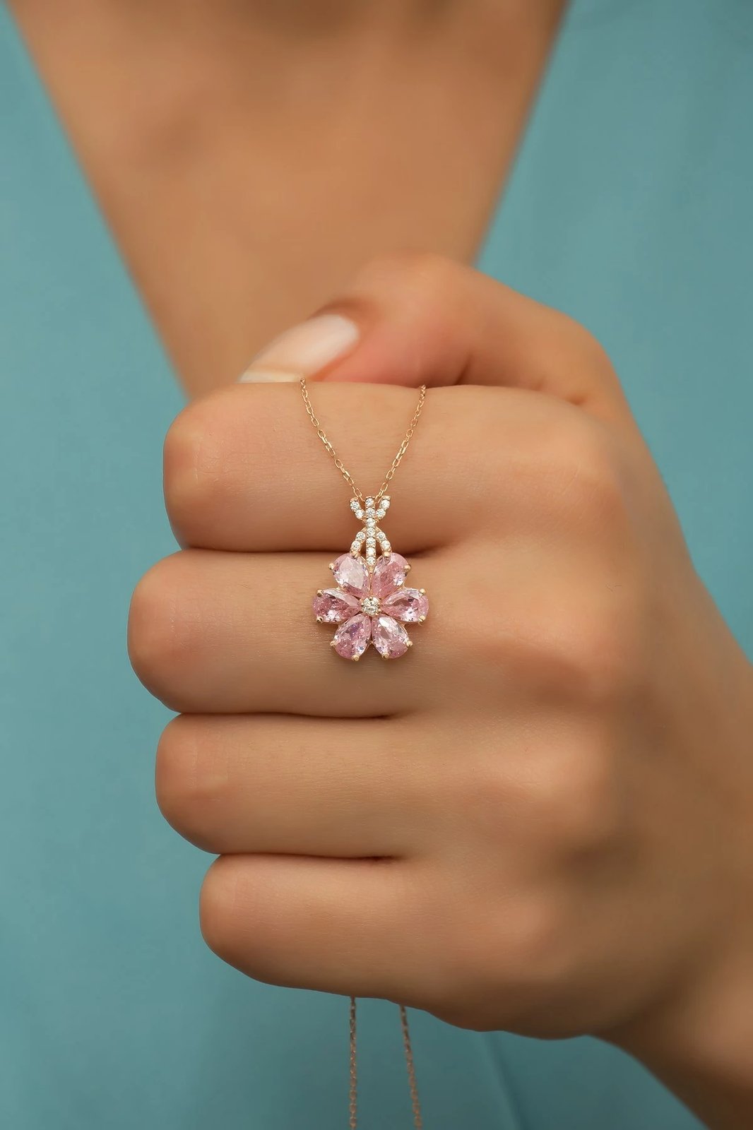 Varëse argjendi ngjyrë rozë e artë, Jumeon, NRZ99714 Varëse argjendi ngjyrë rozë e artë, Jumeon, NRZ99714