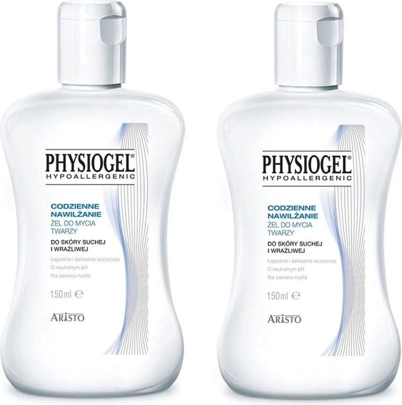 Xhel pastrues fytyre uniseks Physiogel Daily Moisturizing, 2x150ml