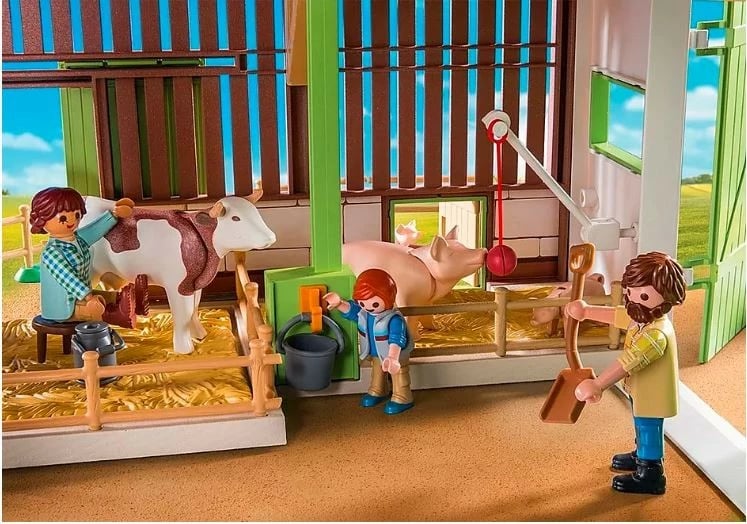Set figurina Playmobil Country 71304 fermë e madhe me kafshë dhe aksesorë