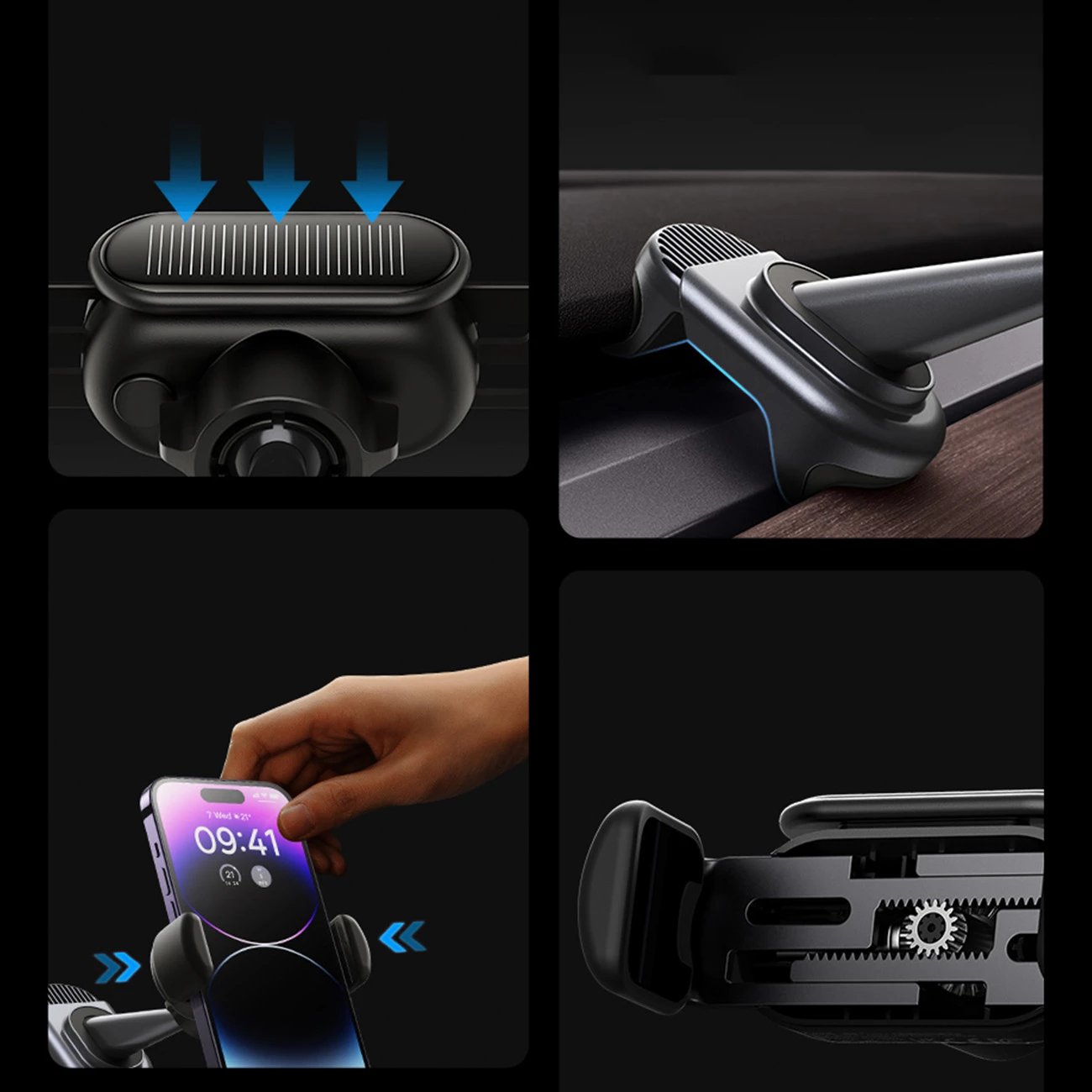 Mbështjellës elektrik për veturë Baseus T-Space për Tesla Model 3/Y, me panel diellor, i zi