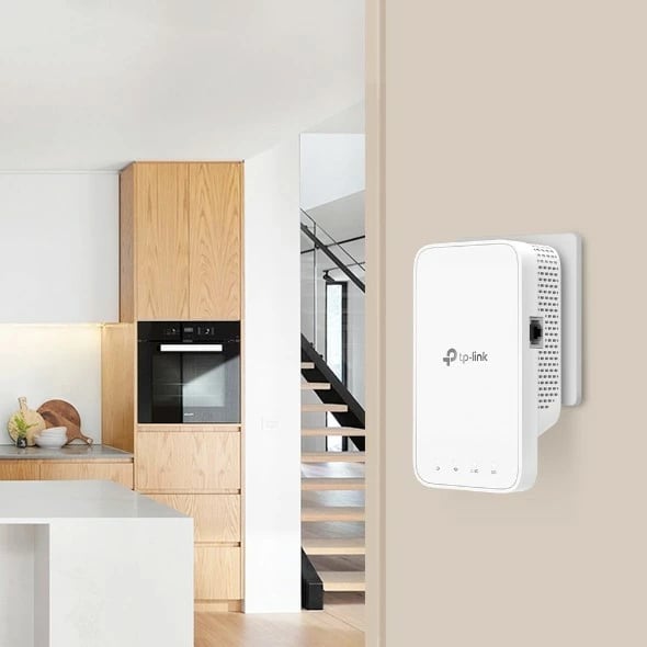 Repeater rrjeti TP-Link RE335, 867 Mbit/s, Wi-Fi, Ethernet LAN, Bardhë