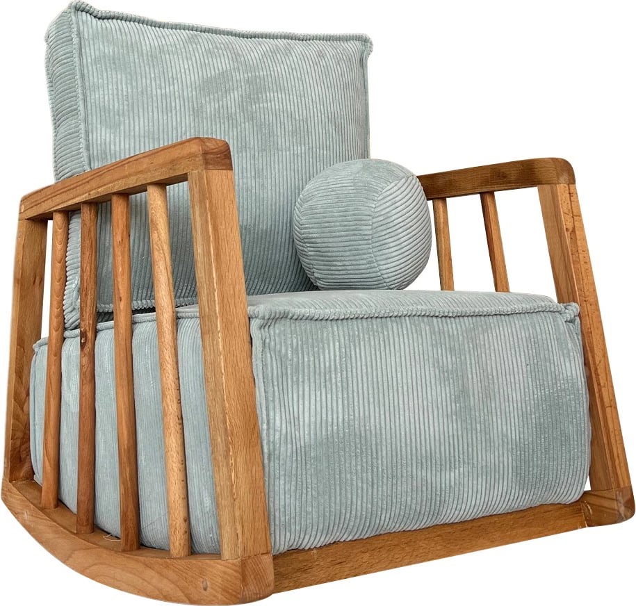 Karrige sallanan me krahë, ngjyrë kaltër, Atelier del Sofa