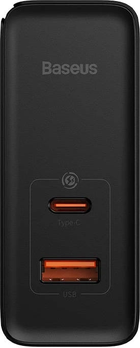 Karikues rrjeti Baseus GaN Pro Fast Charger C+U 100W me kabllo 1m, i zi