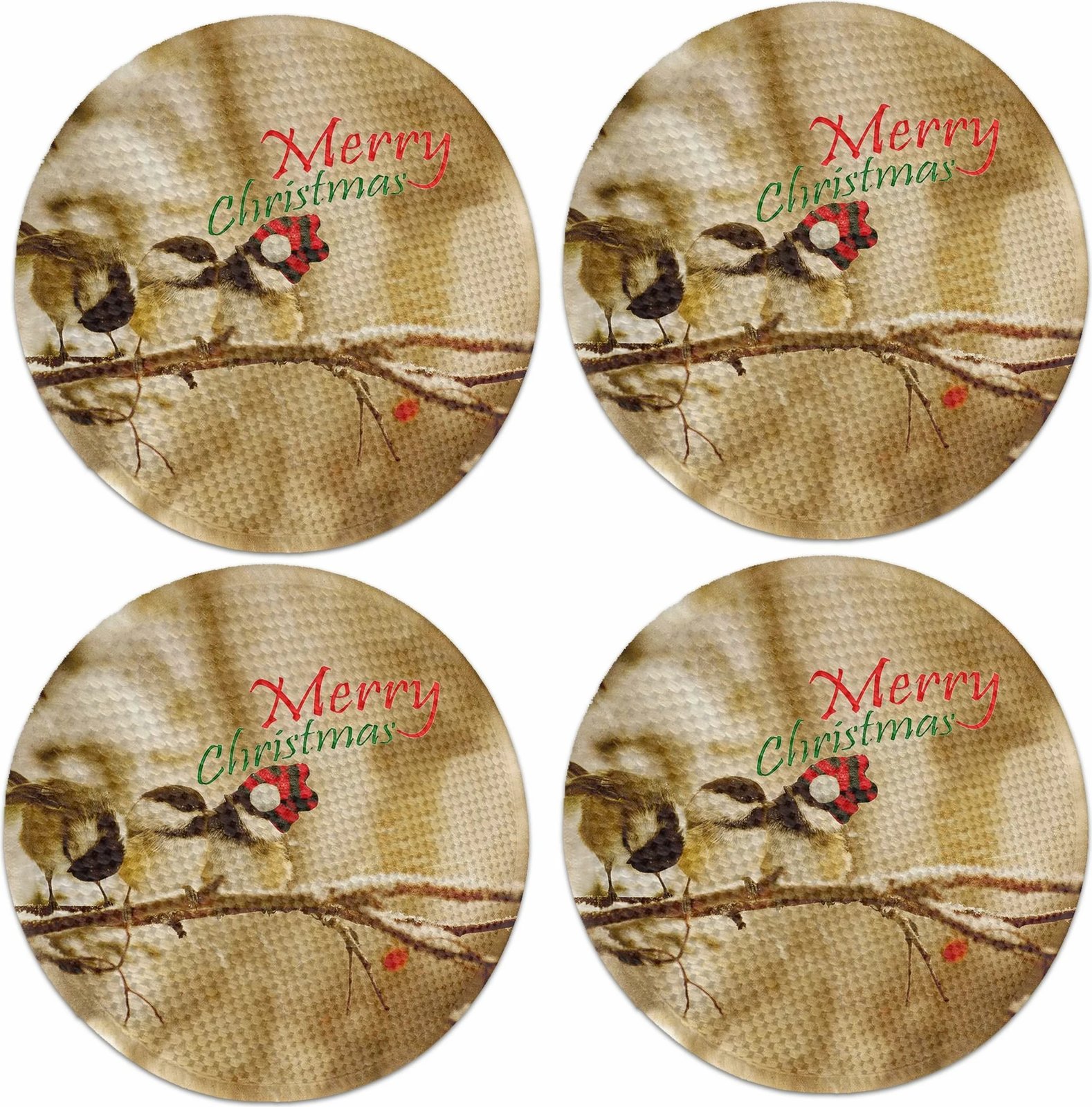 Set nënshtruesish tavoline Hermia Concept, shumëngjyrësh, 37cm, 4 copë