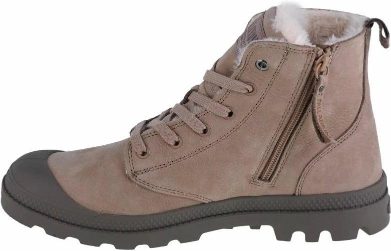 Këpucë Palladium Pampa Hi Zip WL M për meshkuj, ngjyrë krem