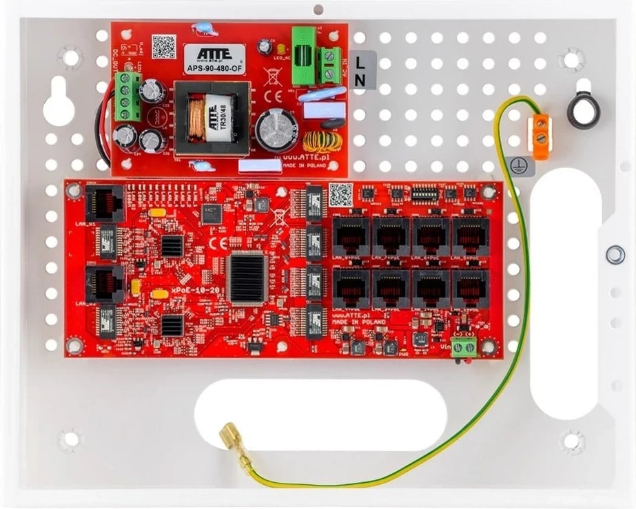 Switch Atte IP-8-20-E për 8 kamera IP