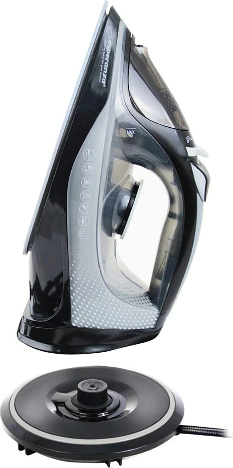 Hekur Esperanza EHI011 me avull, pllakë qeramike, 2600 W, Gri e Zi