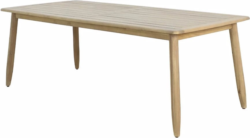 Tavolinë Corda, dru akacie, natyrale, 220x100x75cm