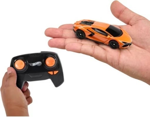 Makine RC Hot Wheels Lamborghini Revuelto 1:64, portokalli