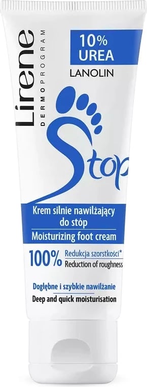 Krem për këmbë për femra Lirene Intensely Moisturizing Foot Cream 10% Urea, 75ml