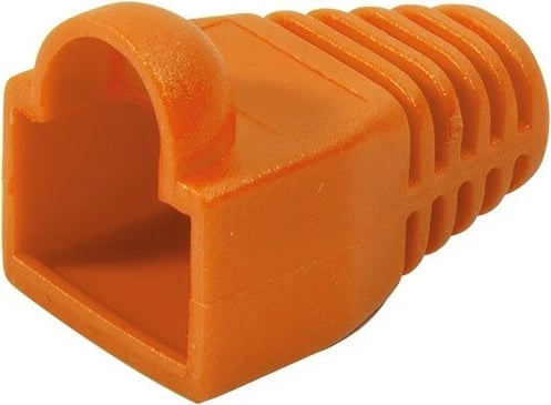 Lidhës RJ45 CAT.6 LogiLink MP0022O me mbulesë, 100 copë, Portokalli