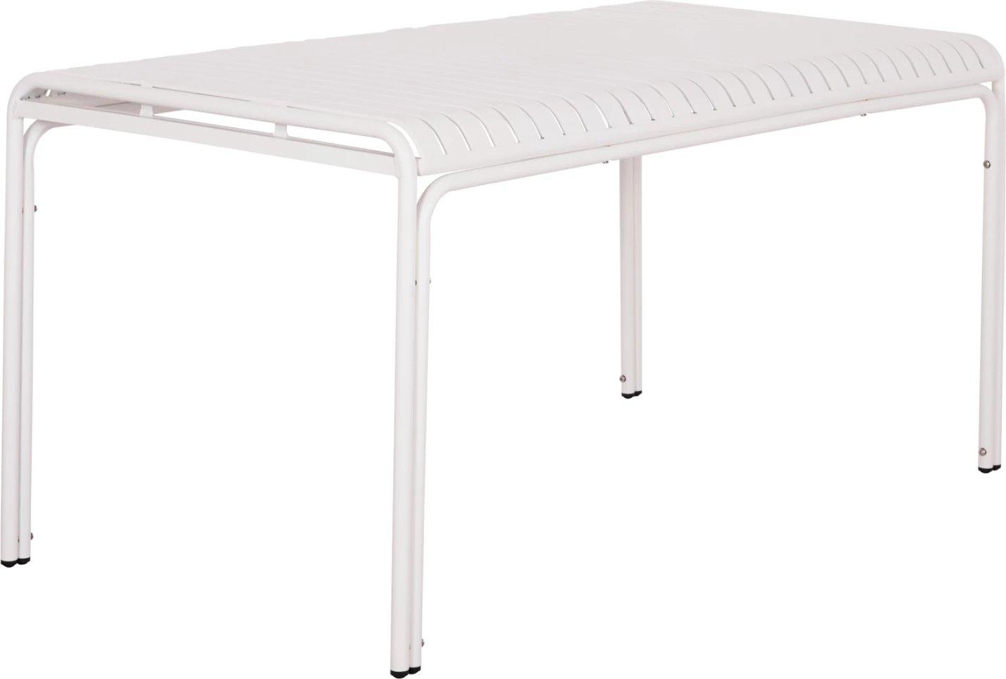 Tavolinë alumini për jashtë, ngjyrë e bardhë, RACHEL FH6339.02, 150x80x75cm