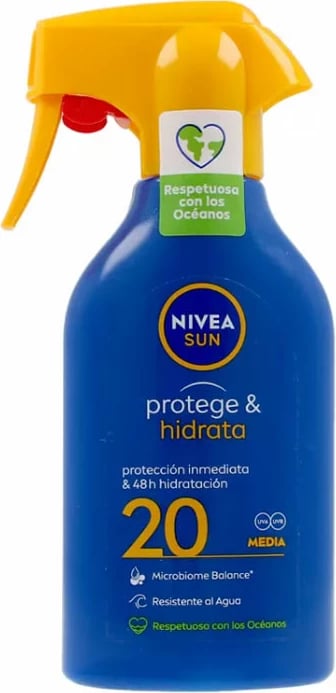 Spray për diell NIVEA Sun Protect & Hydrate SPF20 270ml Spray për diell NIVEA Sun Protect & Hydrate SPF20 270ml