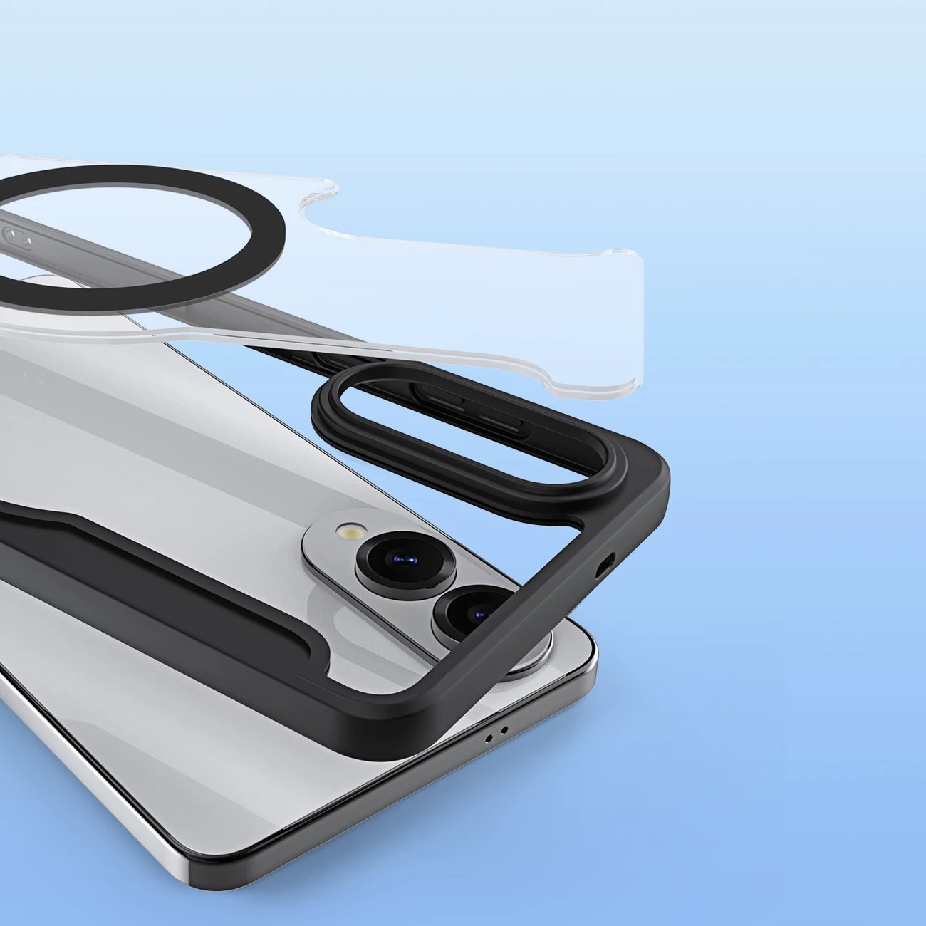 Mbështjellës Dux Ducis Skin X Pro me MagSafe për Samsung Galaxy S25 Edge, zi