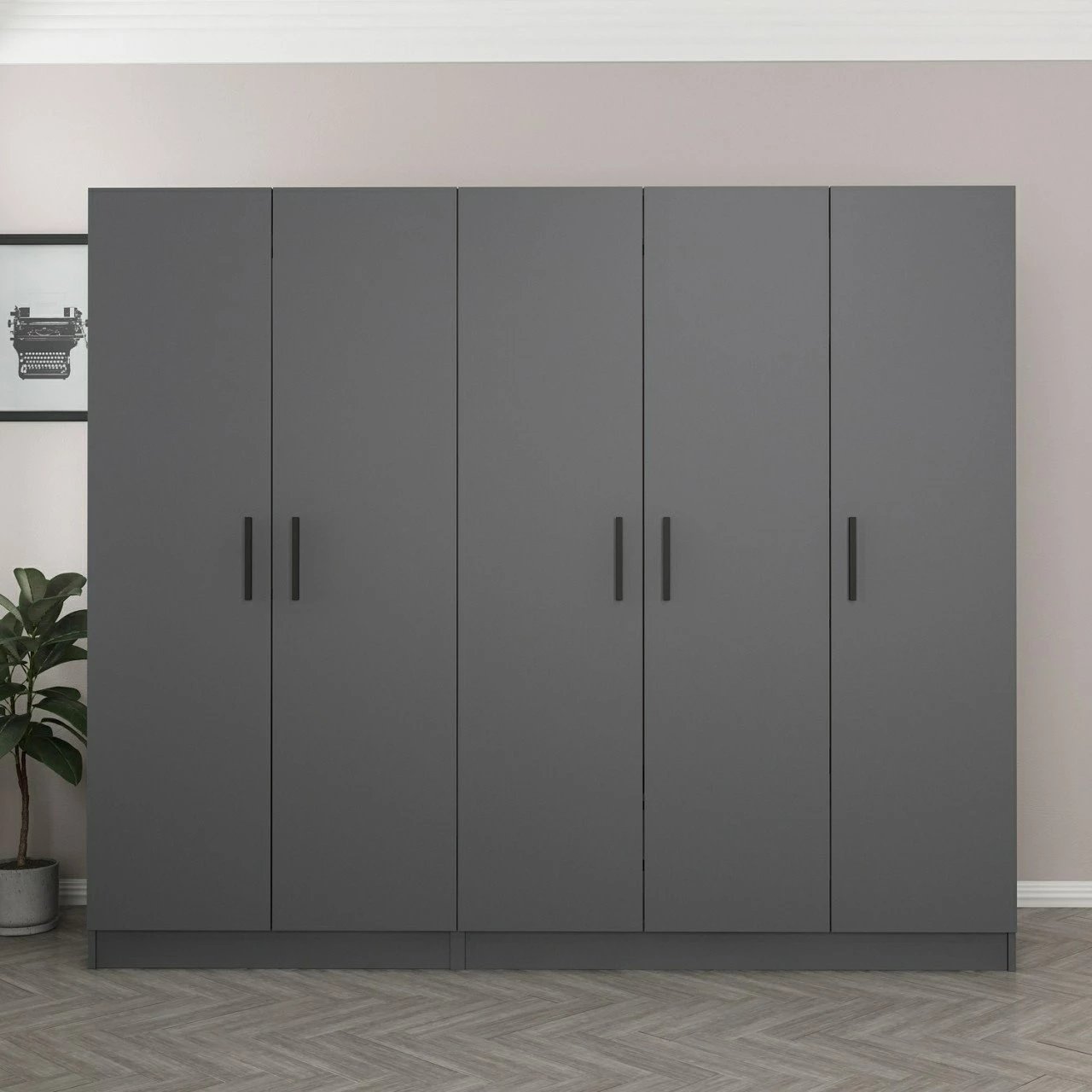 Dollap Skye Decor, ngjyrë antracit, Kale - 5079