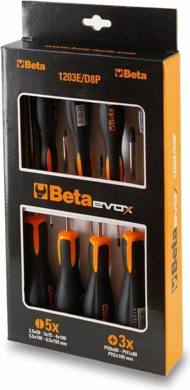 Set kaçavidash Beta 1203E/D8P, 8 copë