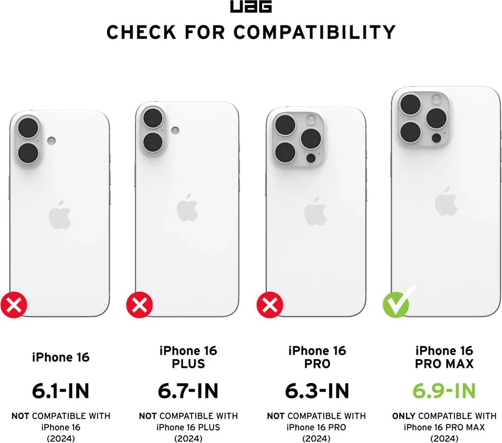 Mbështjellës Urban Armor Gear Metropolis LT për celular, Apple, 6.9", TPU, Jeshile ulliri