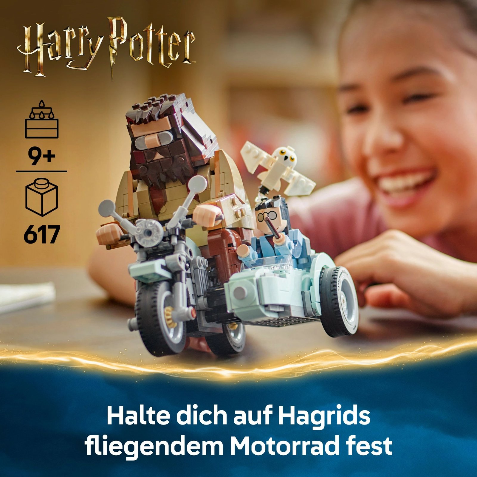 Set ndërtimi LEGO Hagrid & Harry's Motorcycle Ride, 617 pjesë, shumëngjyrësh Set ndërtimi LEGO Hagrid & Harry's Motorcycle Ride, 617 pjesë, shumëngjyrësh