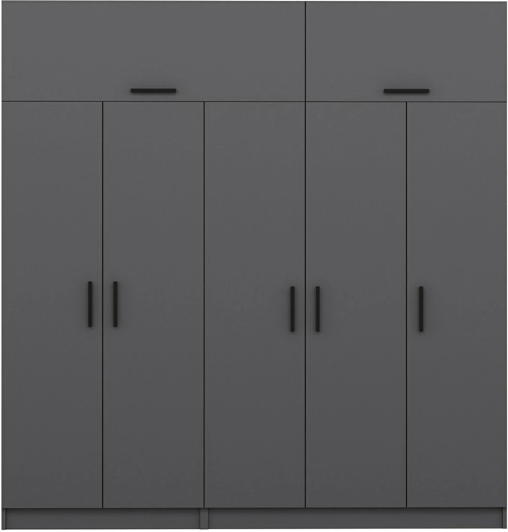 Dollap Skye Decor, ngjyrë antracit, 225x235x52cm