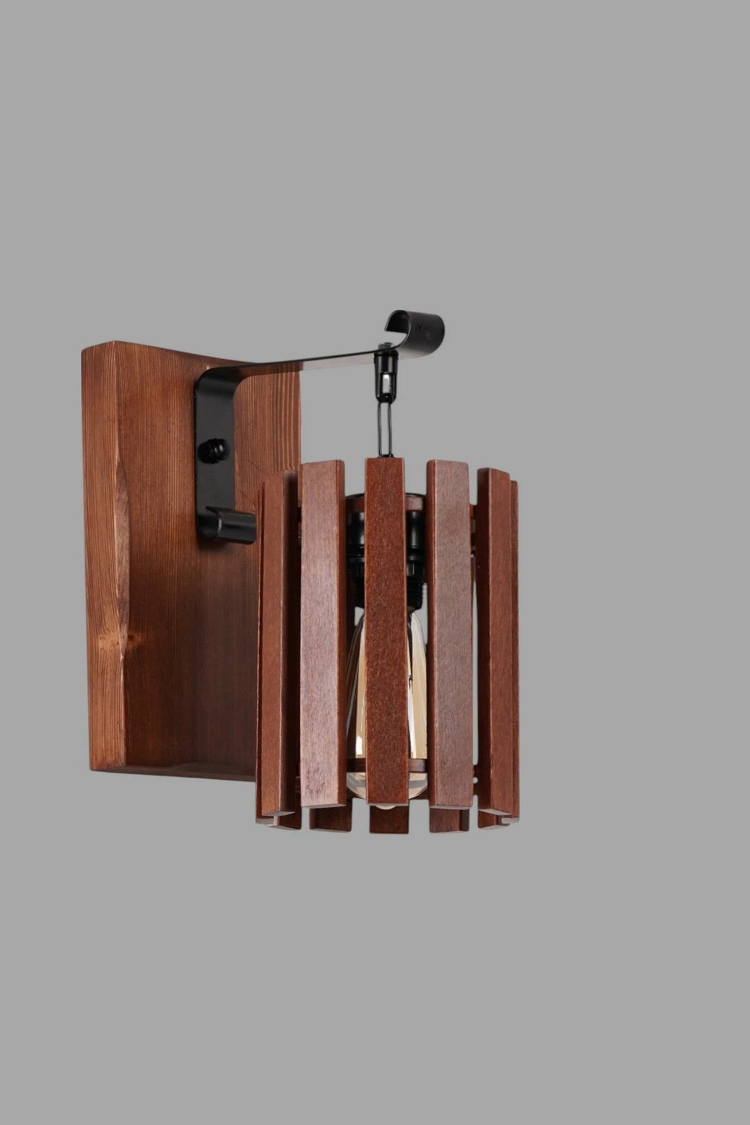 Llambë muri Opviq, ngjyrë arre dhe e zezë, 9080-1