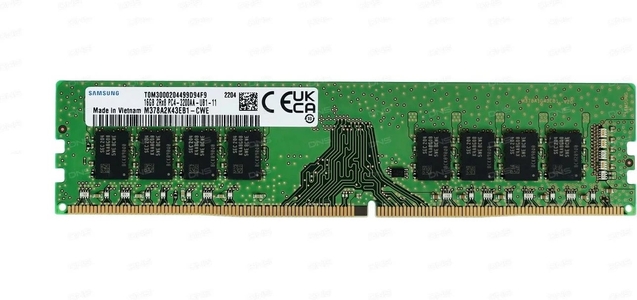 RAM memorie Samsung UDIMM, 3200MHz,16GB DDR4