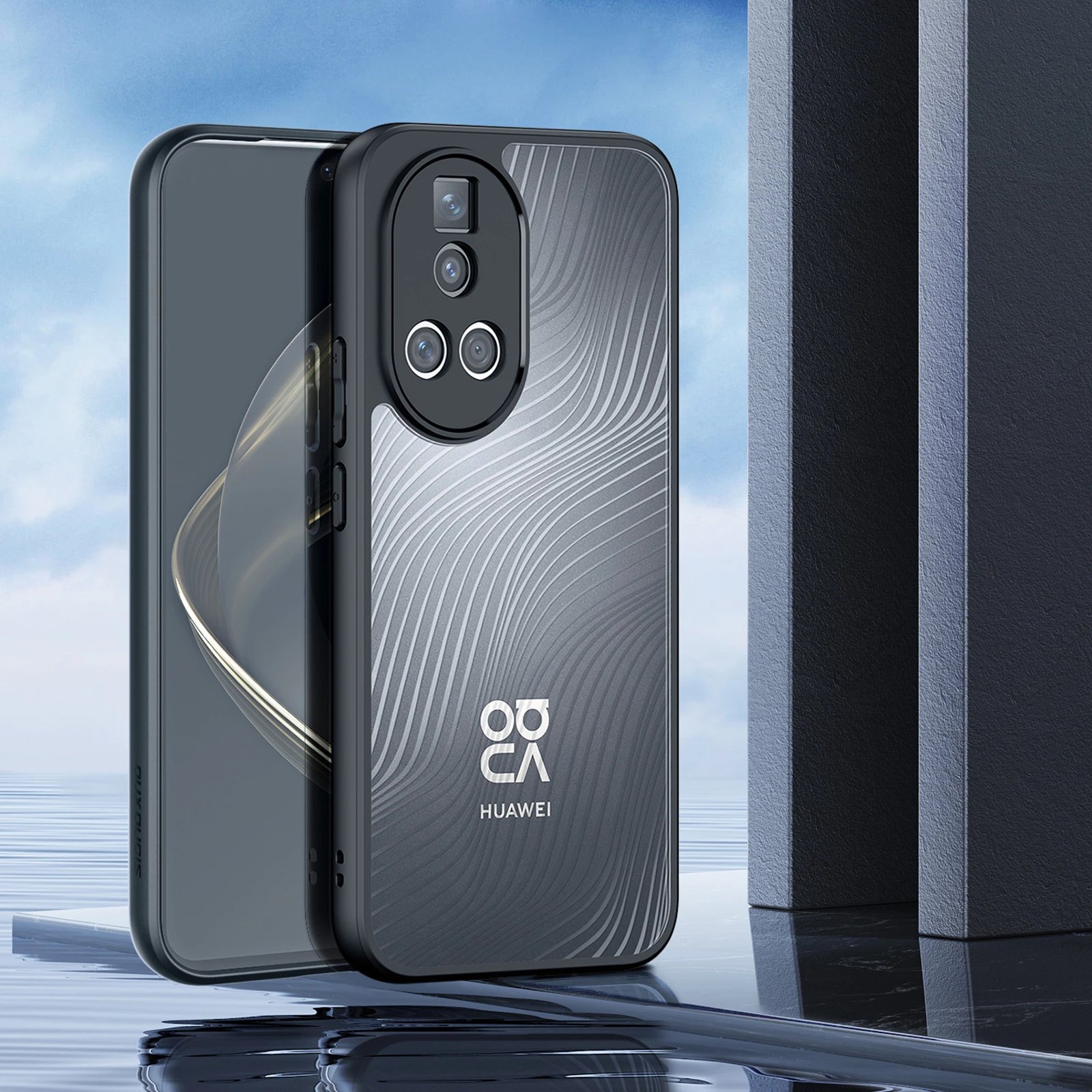 Mbështjellës Dux Ducis Aimo për Huawei Nova 12 Pro, zi