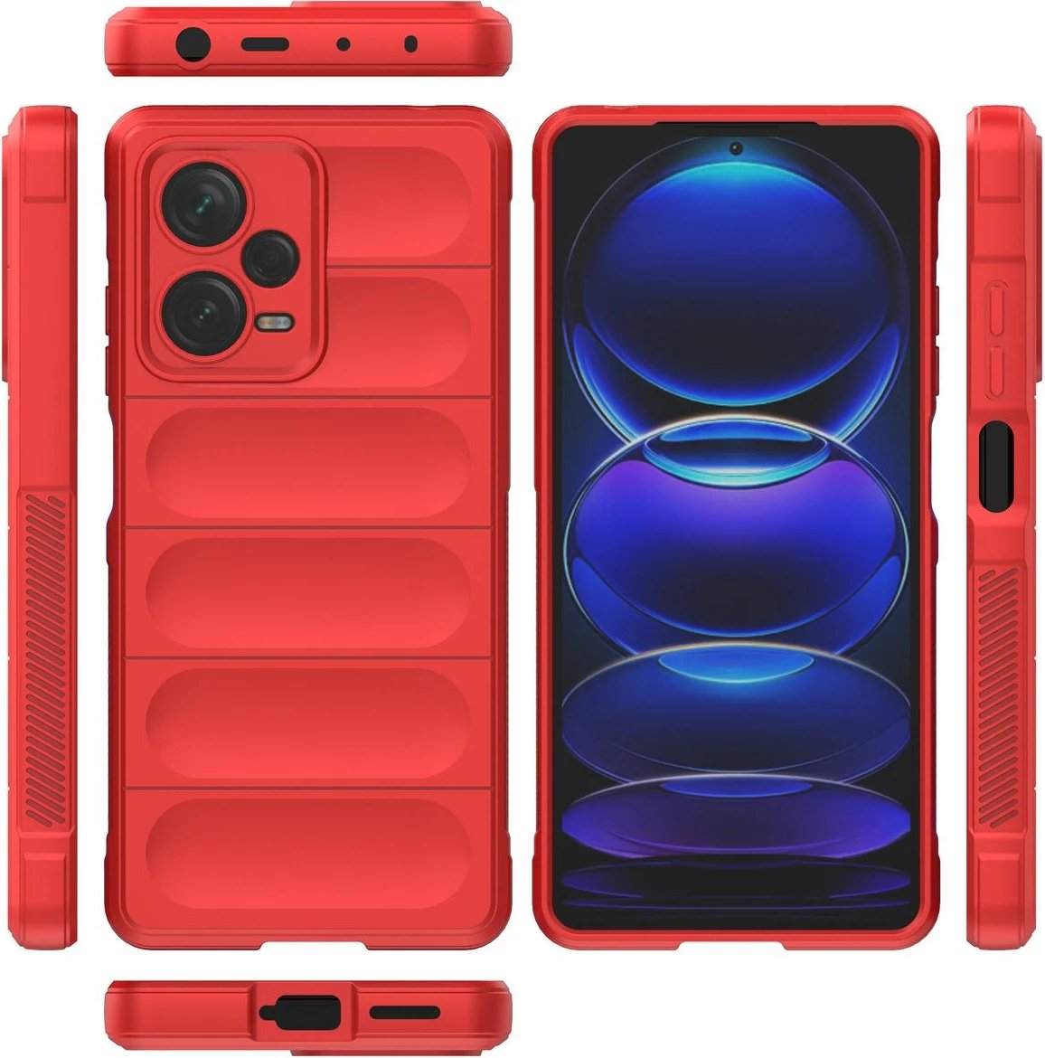 Mbështjellës Hurtel Magic Shield Case për Xiaomi Redmi Note 12 Pro+, i kuq Mbështjellës Hurtel Magic Shield Case për Xiaomi Redmi Note 12 Pro+, i kuq