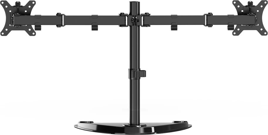 Mbajtëse tavoline për monitorë Gembird MS-D2ST-02, për 2 monitorë, 13-32", e zezë