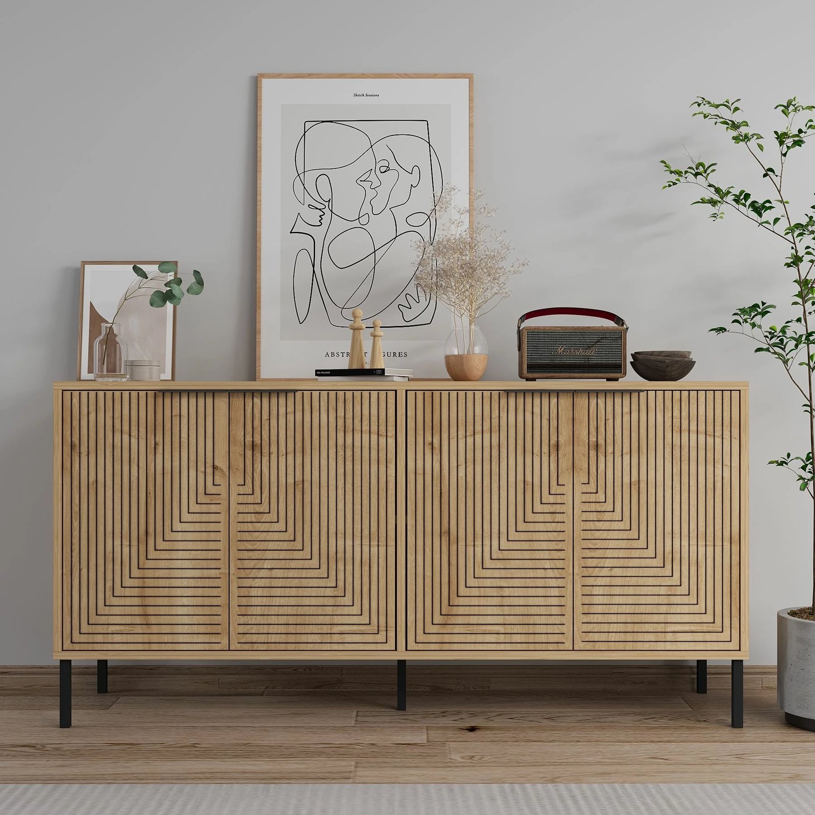 Konsol Sapphire Oak, Skye Decor, Lurea