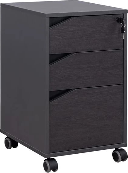 Sirtar profesional për zyre me rrota, ngjyrë druri trëndafili, FH2108, 40x40x66 cm