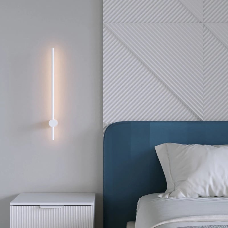 Dritë muri LED Eftenbo, ngjyrë e bardhë, 8x80cm