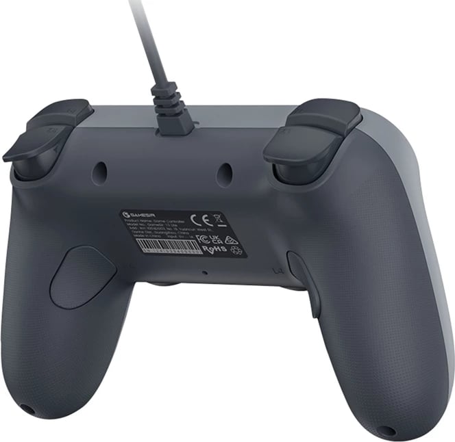 Gamepad me kabllo, GameSir T3 GY Tegenaria Lite, 1000 Hz, Hall effect sticks, dy motorë vibrimi, butona të programueshëm, gri