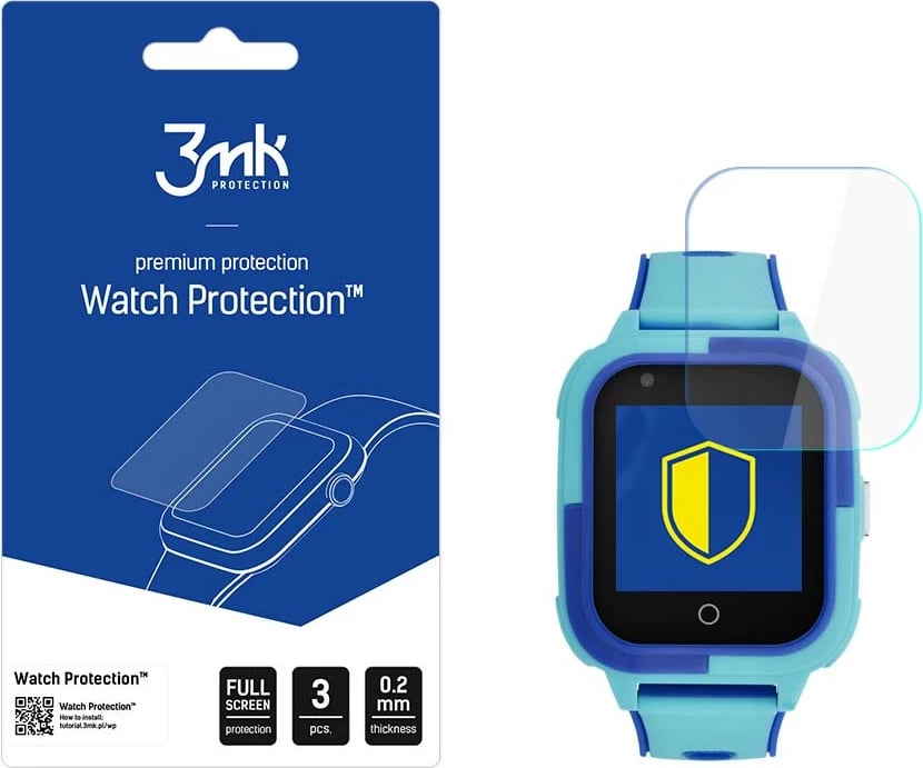 Film mbrojtës për smartwatch 3mk Protection Watch Protection ARC+ për Garett Kids Rel, Transparent