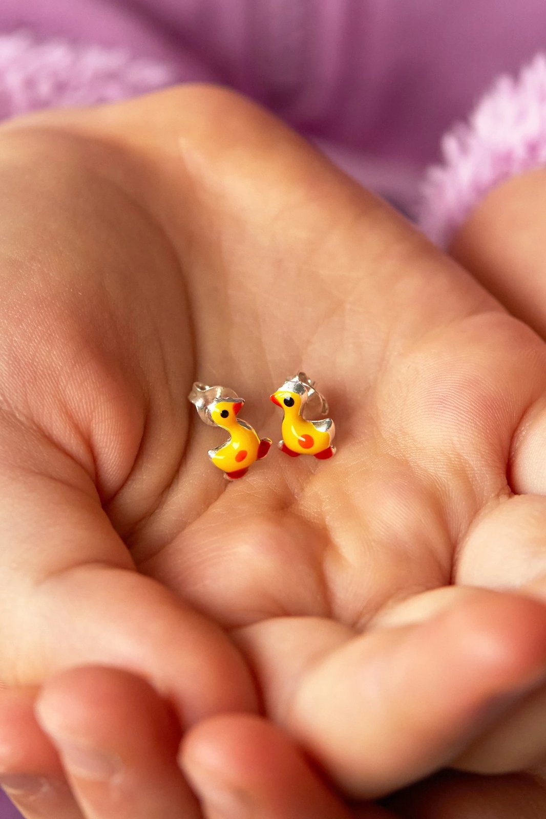 Vathë argjendi Elika, ngjyrë e kuqe, argjend, e verdhë, ELKMD50525