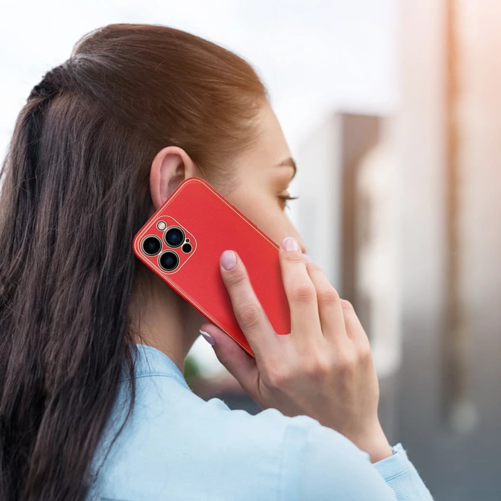 Mbështjellës Dux Ducis Yolo për iPhone 13 Pro Max, TPU+PU lëkurë, i kuq