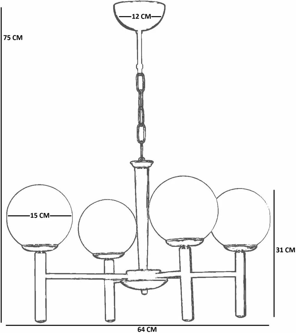 Llambadar Opviq, 8981-4, ngjyrë e bardhë