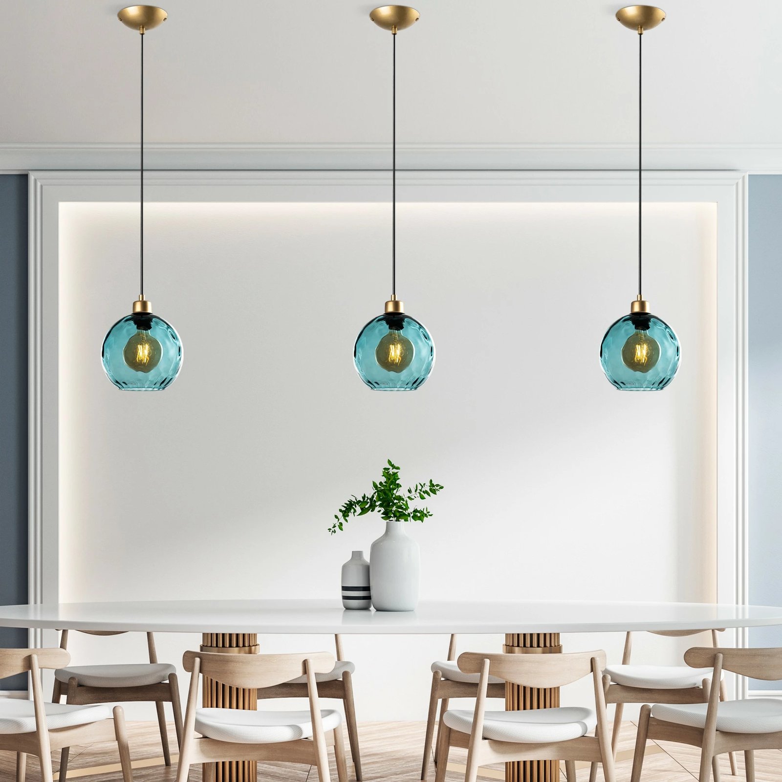 Llambë tavani Opviq Benek, ngjyrë kaltër, 20-14312