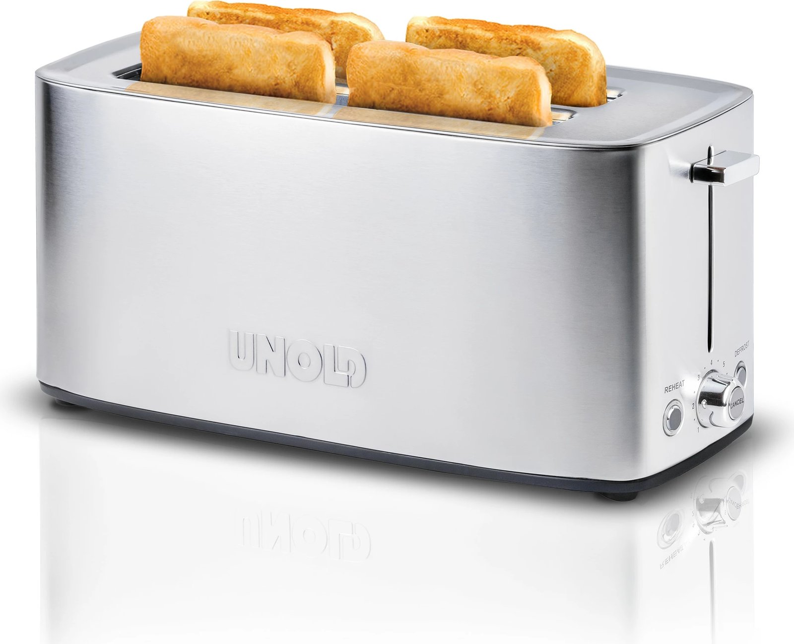 Toaster UNOLD Tom 38266, 4 feta, Inox, 1200 W, E zezë