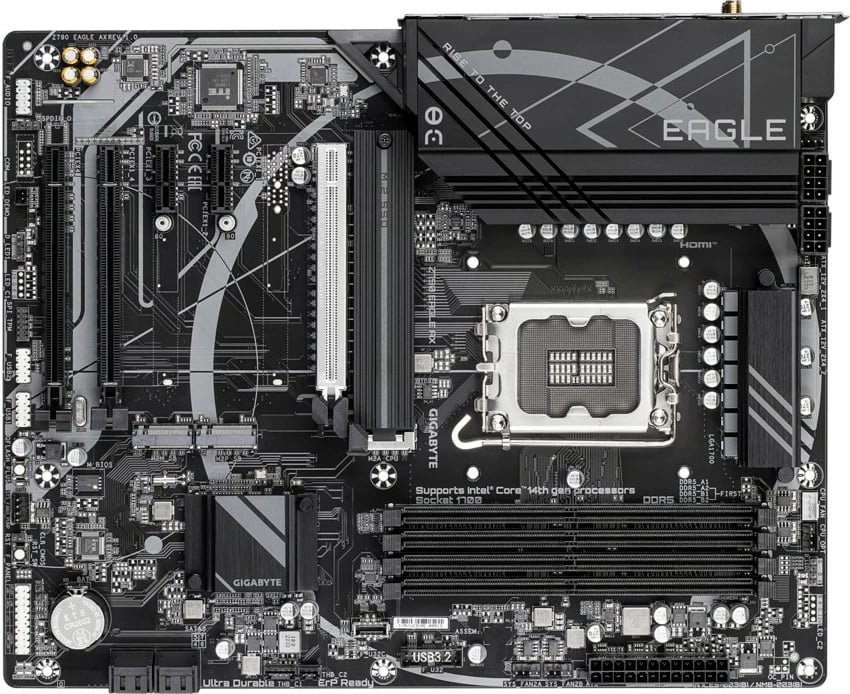 Pllakë amë Gigabyte Z790 EAGLE AX, Socket LGA1700, ATX, DDR5, Wi-Fi 6E, e zezë