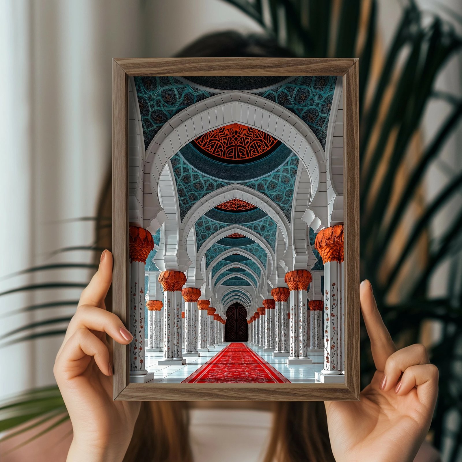 Pikturë dekorative me kornizë MDF, shumëngjyrëshe, Wallity, GE126-L