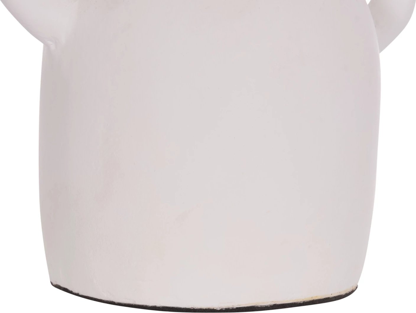 Vazo dekorative CLAYVON, terrakotë, ngjyrë e bardhë, 20x12x19cm