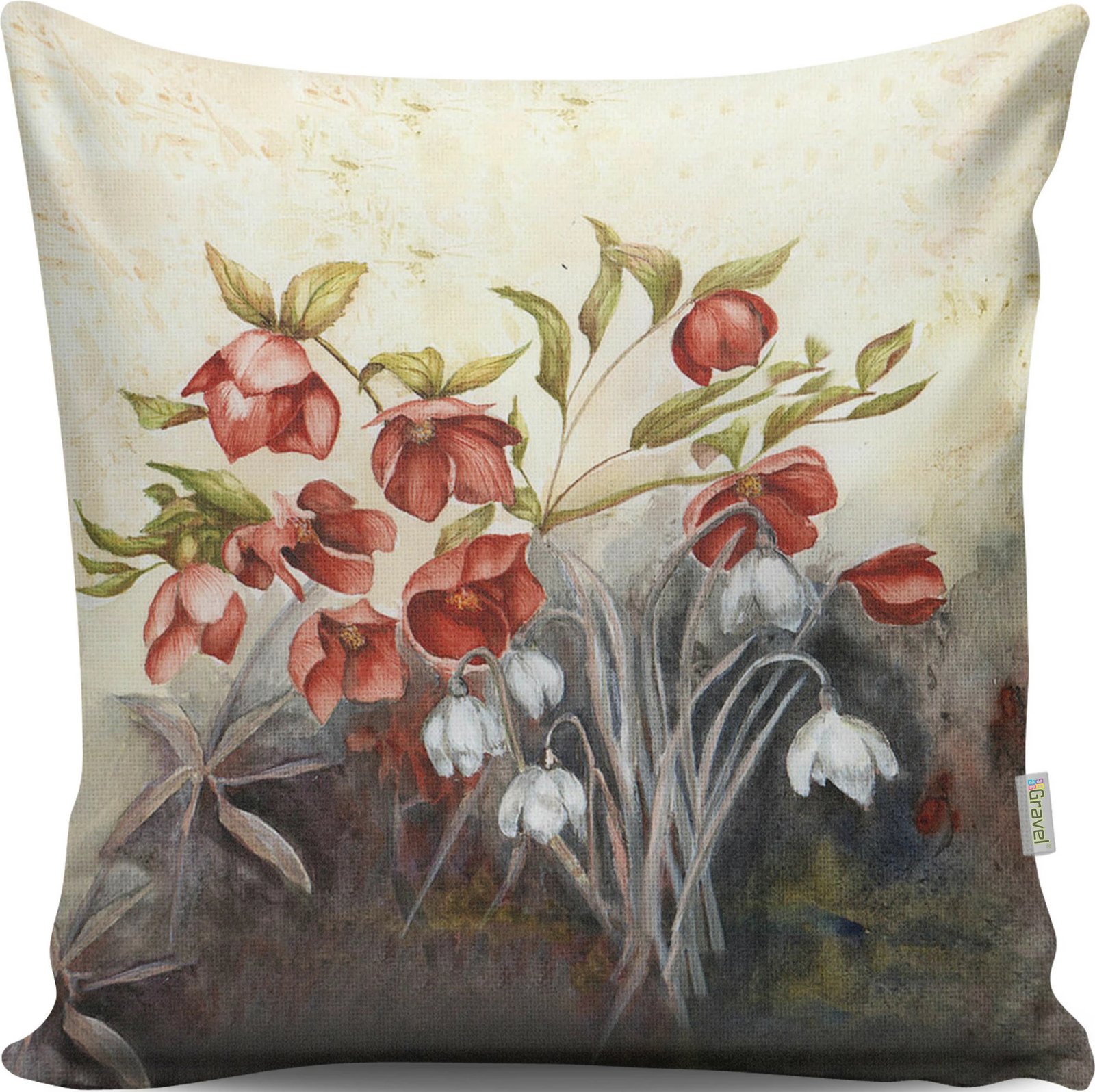 Jastëk dekorativ Evila Originals, A13048, shumëngjyrësh, 43x43cm