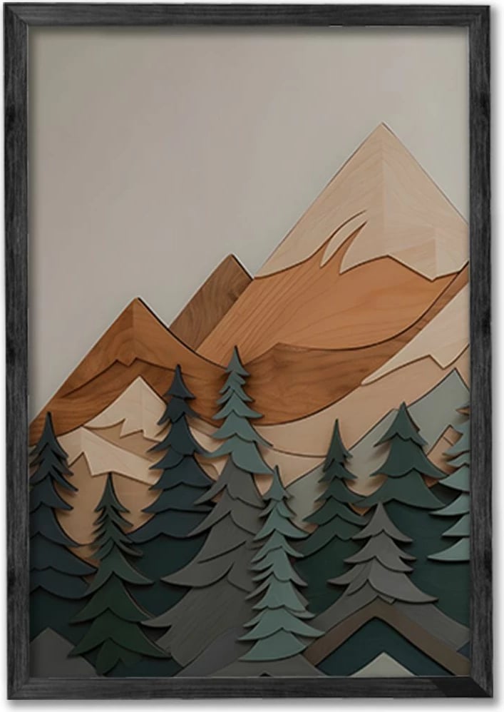 Pikturë dekorative me kornizë (3 copë), Wallity, Ersy3Syhcrv56