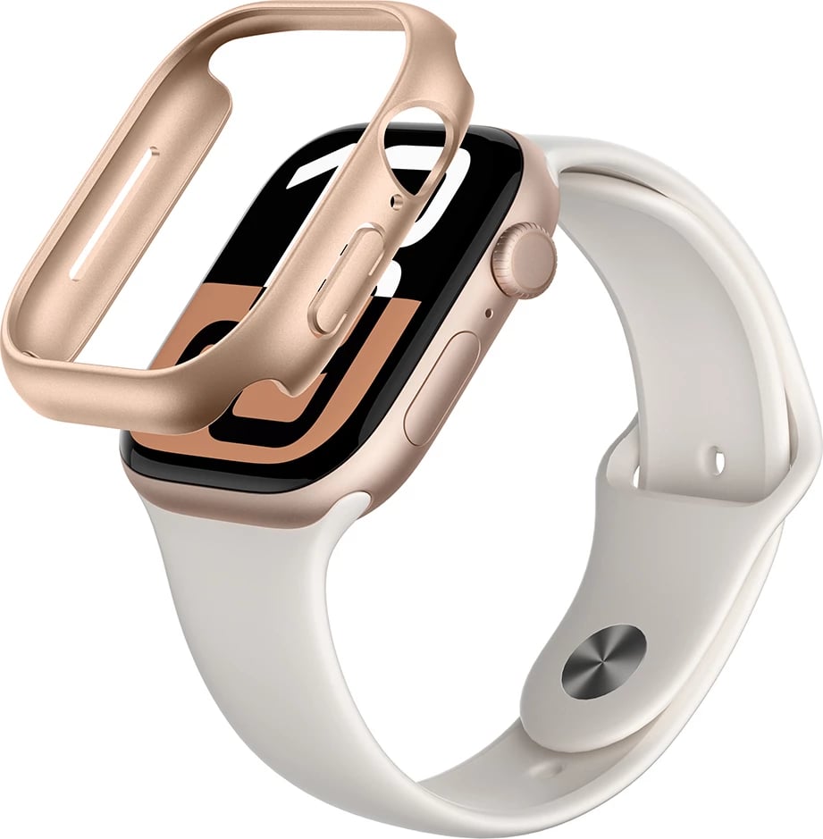 Mbështjellës AmazingThing Minimal për Apple Watch 46mm, rozë e artë