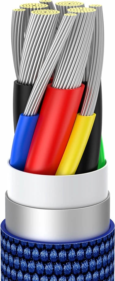 Kabllo USB-C në USB-C Baseus CAJY000703, 2m, 100W, Kaltër