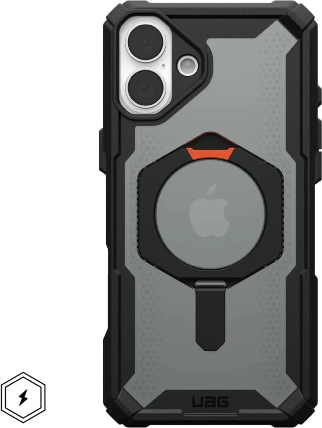 Mbështjellës Urban Armor Gear Plasma XTE për Apple, 6.7", TPU, Zi/Portokalli