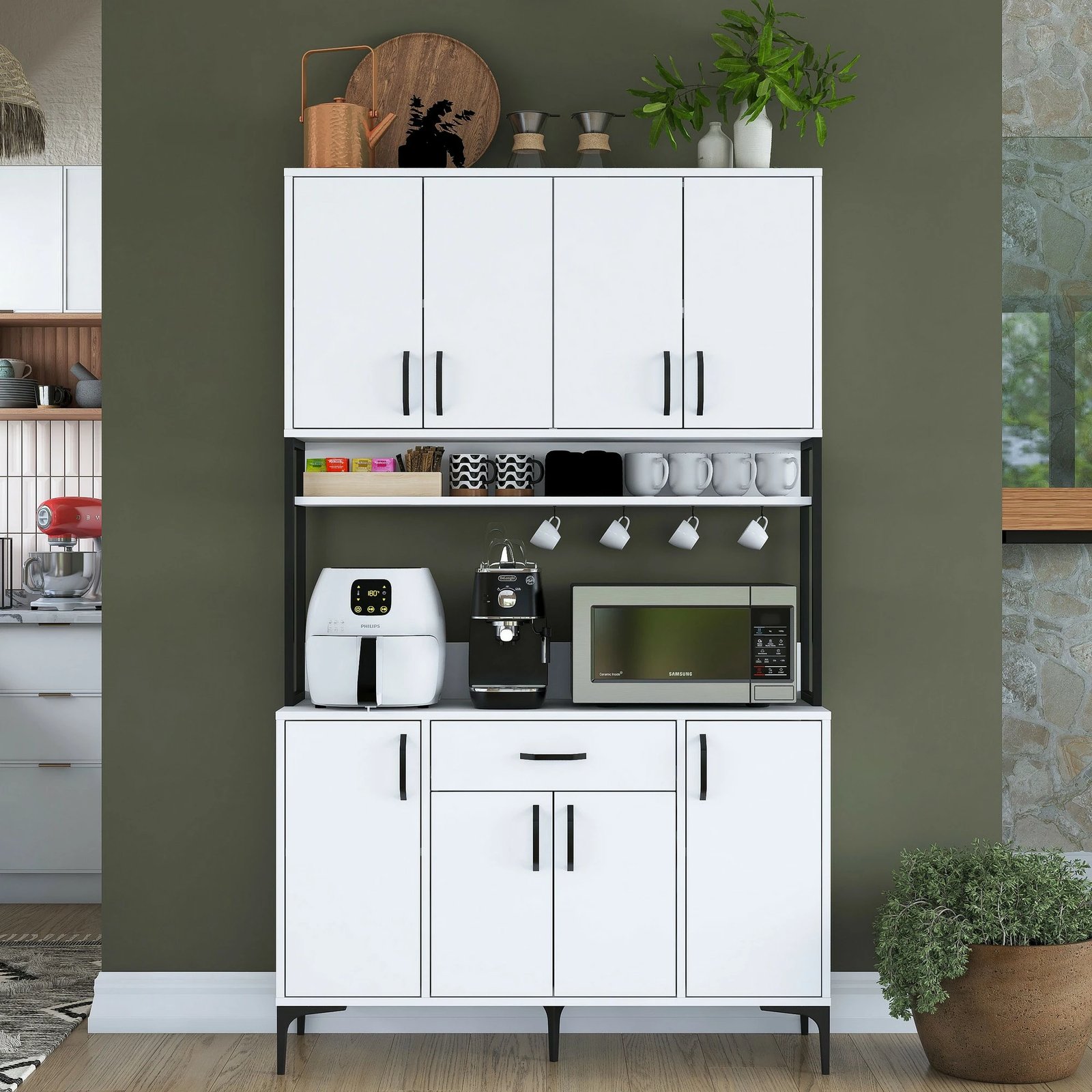 Dollap shumëpërdorimësh, ngjyrë e bardhë, JE127-2984