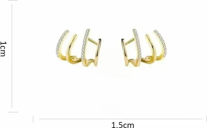 Vathë të artë me zirkon, Jumeon, Gld-Ckzrkn Vathë të artë me zirkon, Jumeon, Gld-Ckzrkn